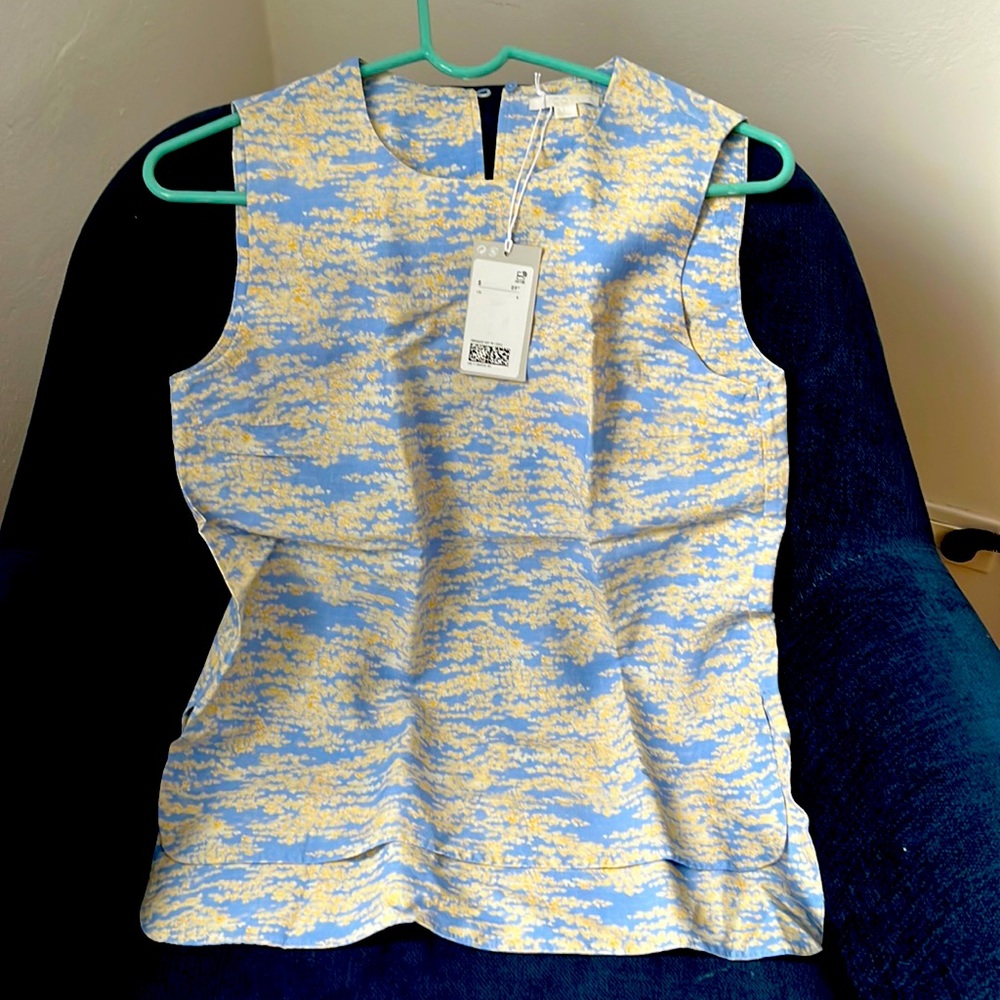 COS. Silk top. Never worn. Size 4 would be XS.